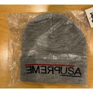 Supreme USA Grey Beanie